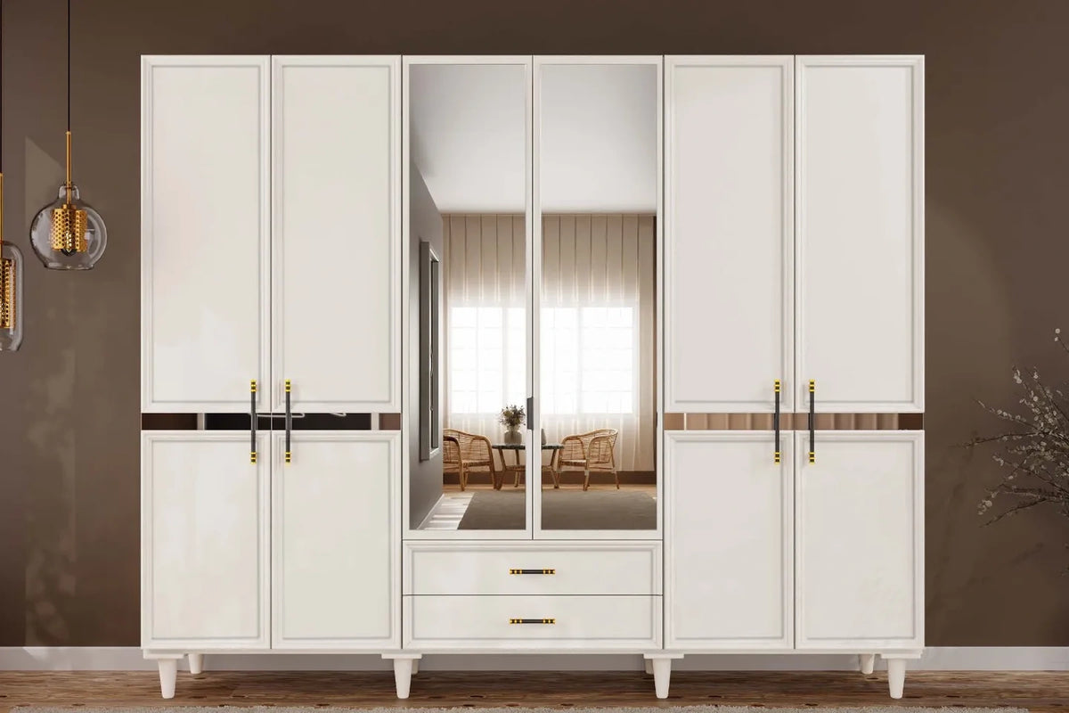 Cardon 6 Kapılı MDF Gardırop