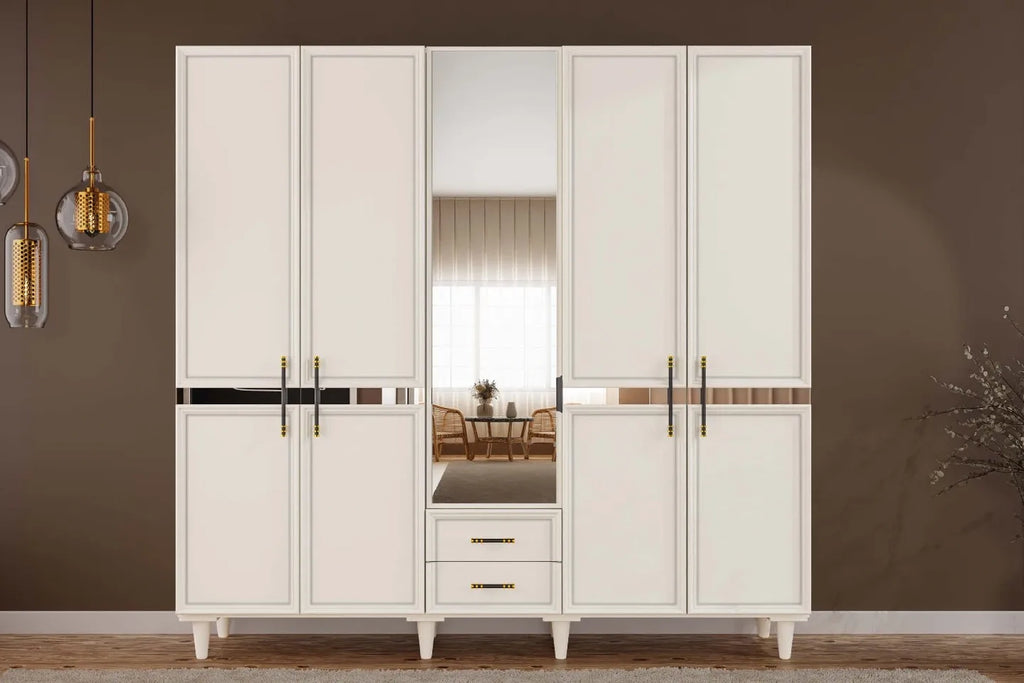 Cardon 5 Kapılı MDF Gardırop