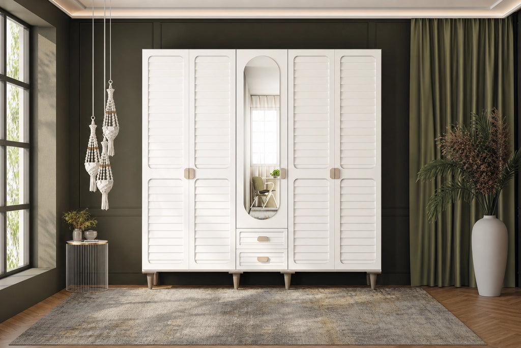 Anvalt 5 Kapılı MDF Gardırop