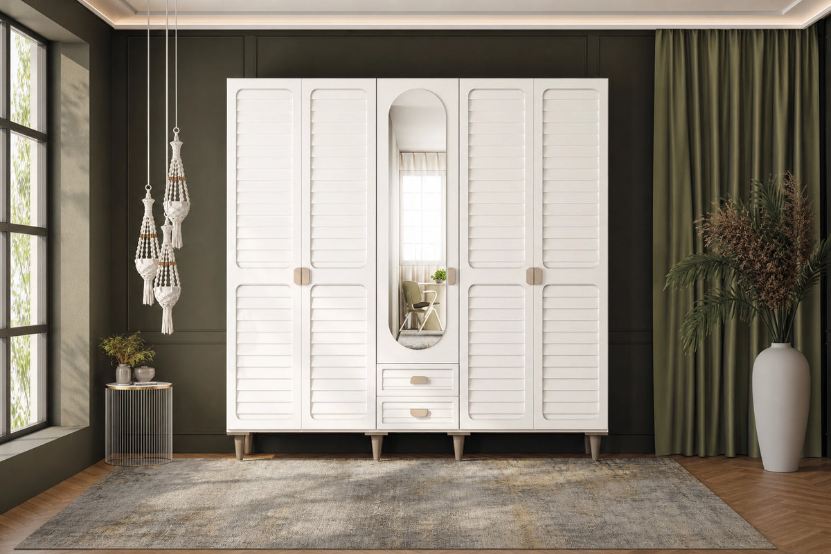 Anvalt 5 Kapılı MDF Gardırop
