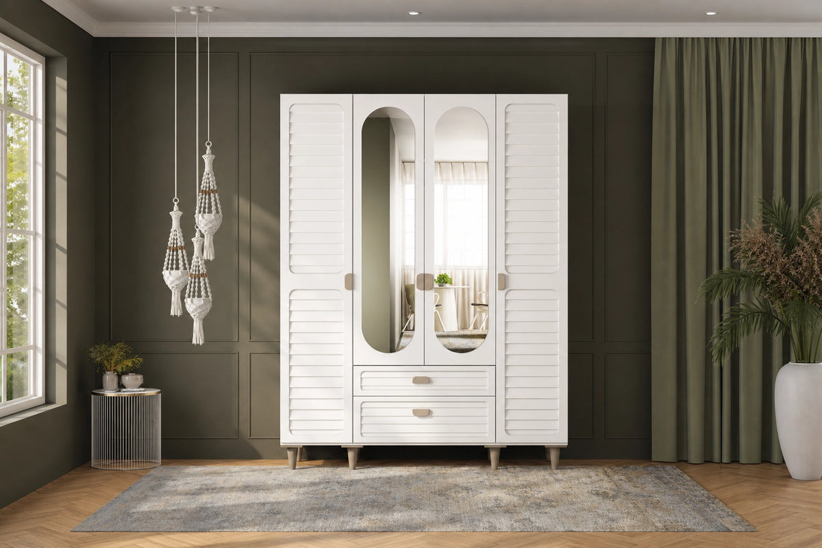 Anvalt 4 Kapılı MDF Gardırop