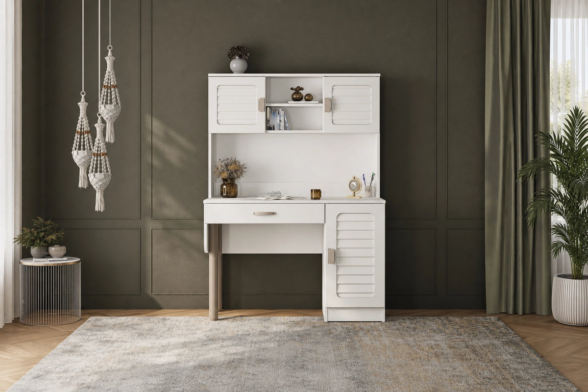 Anvalt Kitaplıklı MDF Çalışma Masası