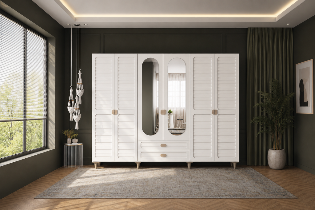 Anvalt 6 Kapılı MDF Gardırop