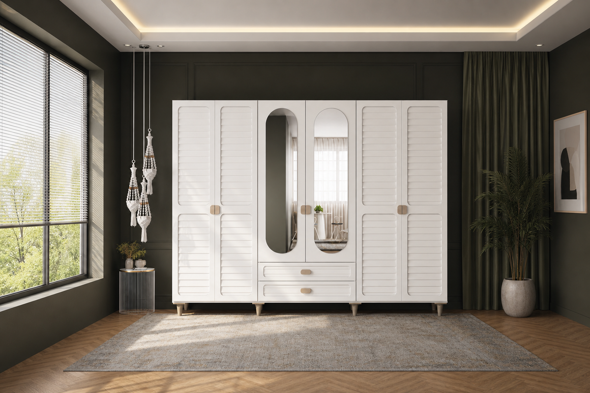Anvalt 6 Kapılı MDF Gardırop
