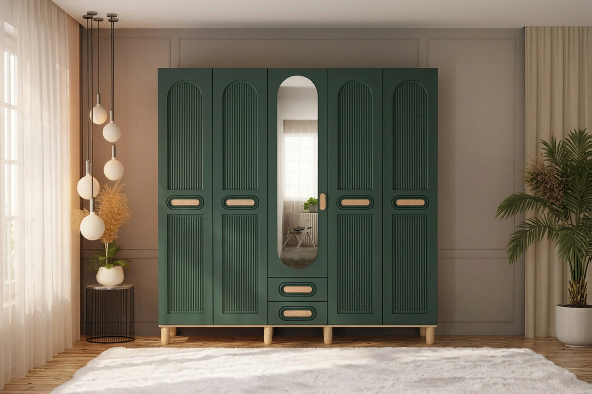 Bigeno 5 Kapılı MDF Gardırop