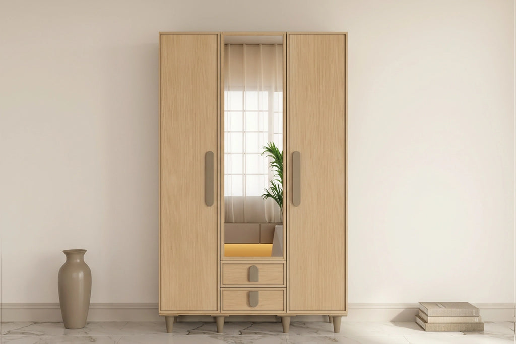Creafy 3 Kapılı MDF Gardırop