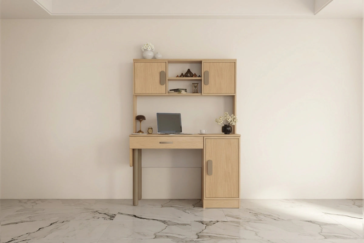 Creafy Kitaplıklı MDF Çalışma Masası