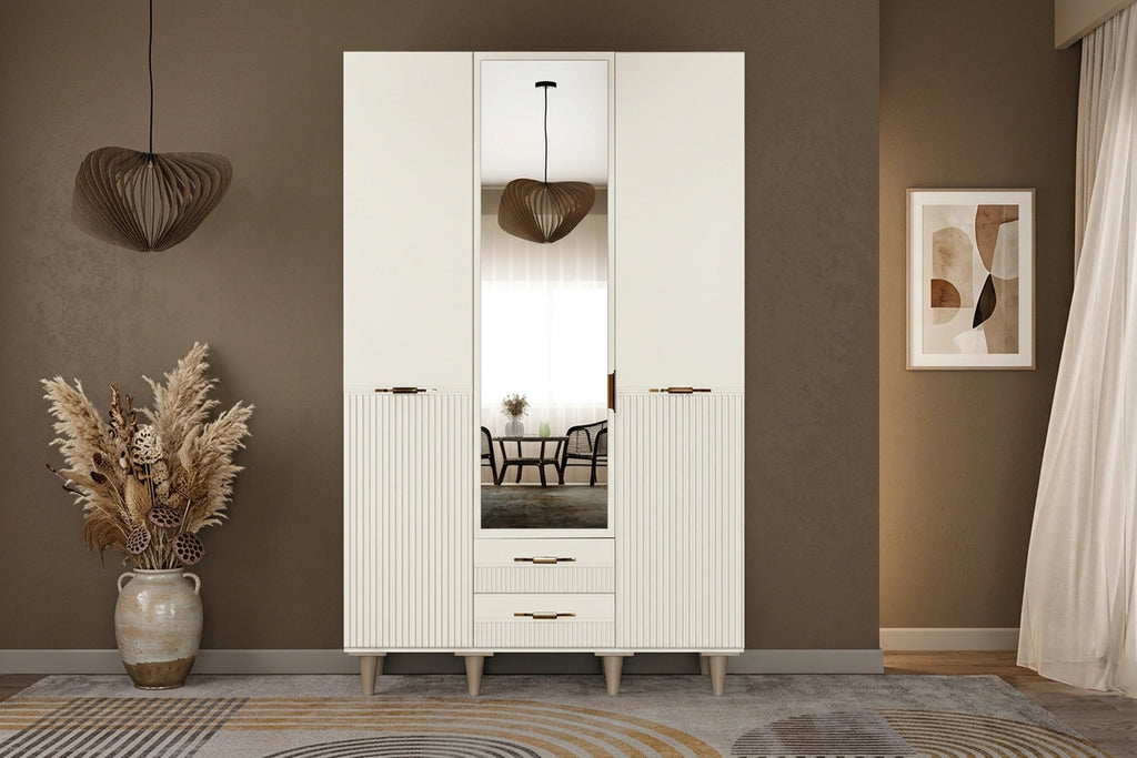 Minna 3 Kapılı MDF Gardırop