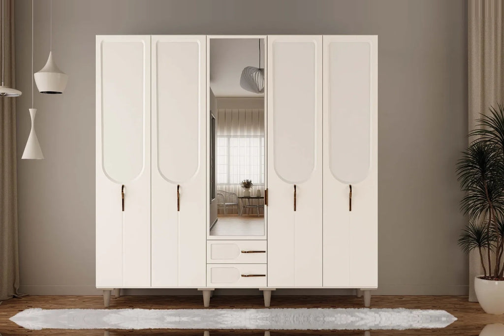 Aselia 5 Kapılı MDF Gardırop