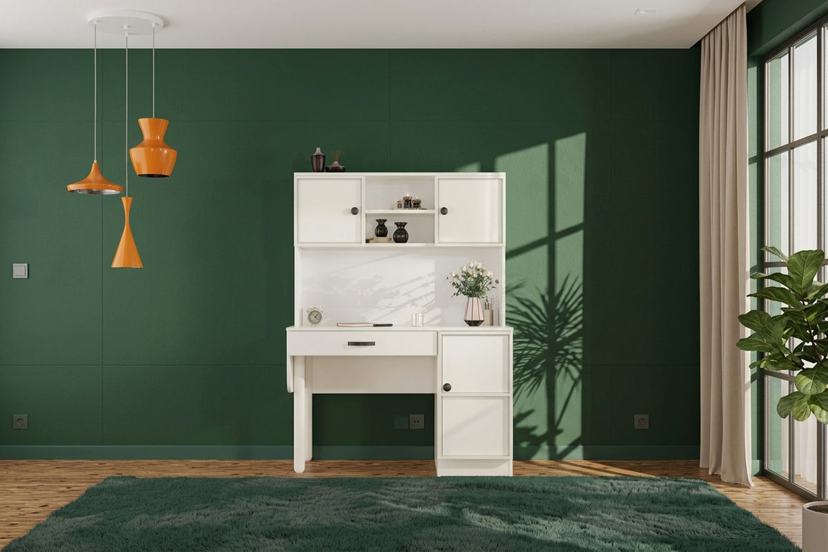 Zeon Kitaplıklı MDF Çalışma Masası