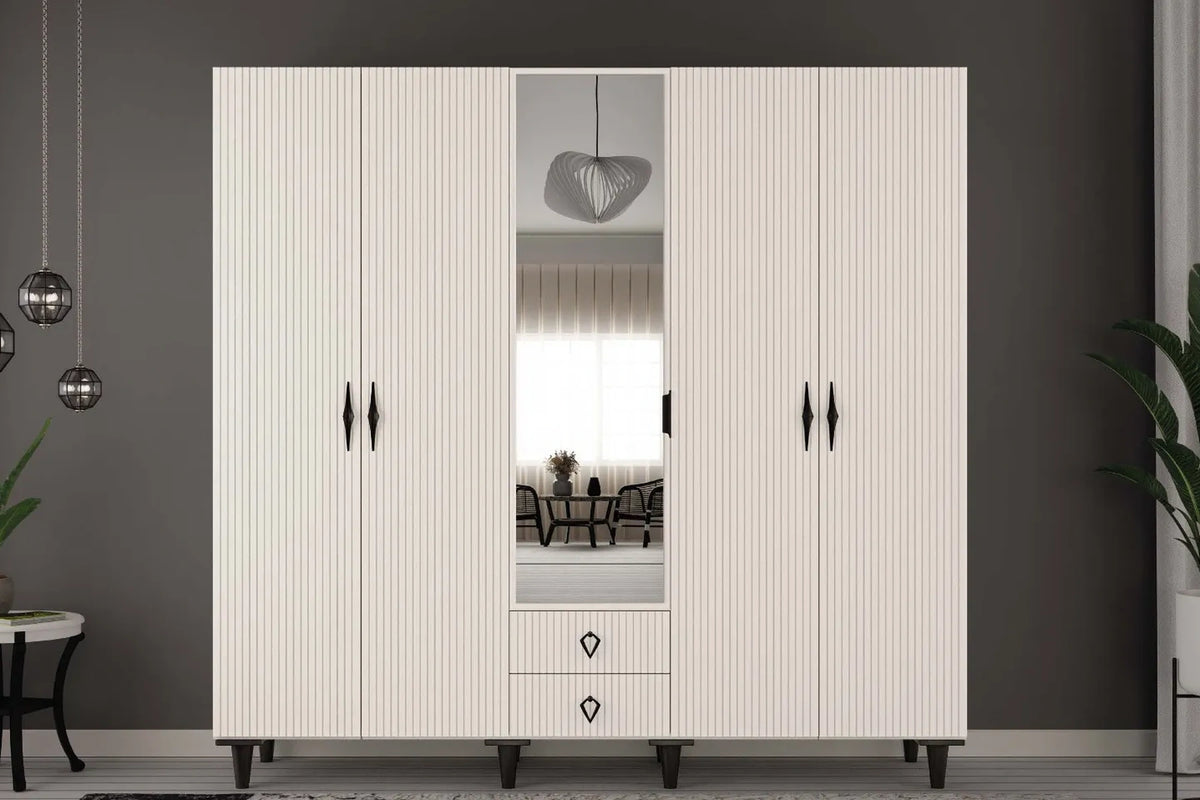 Lian 5 Kapılı MDF Gardırop