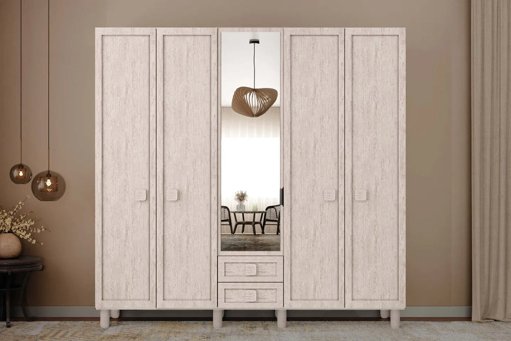 Nilly 5 Kapılı MDF Gardırop