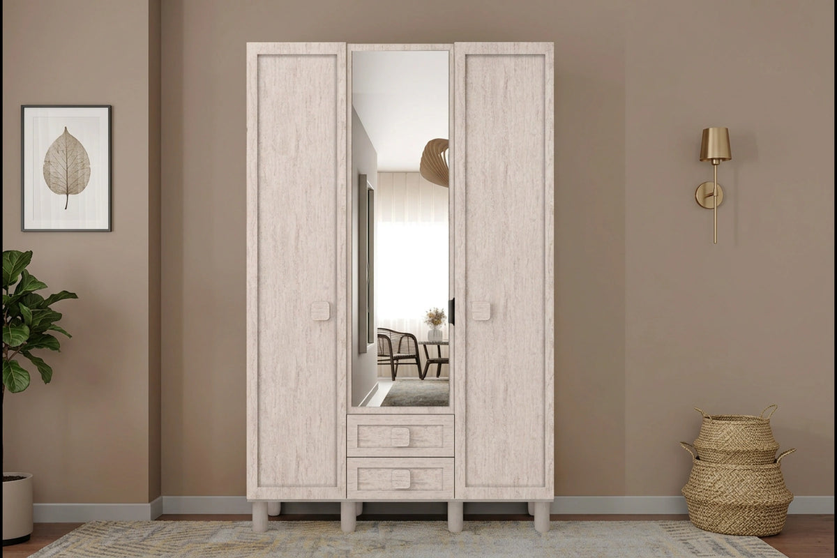 Nilly 3 Kapılı MDF Gardırop