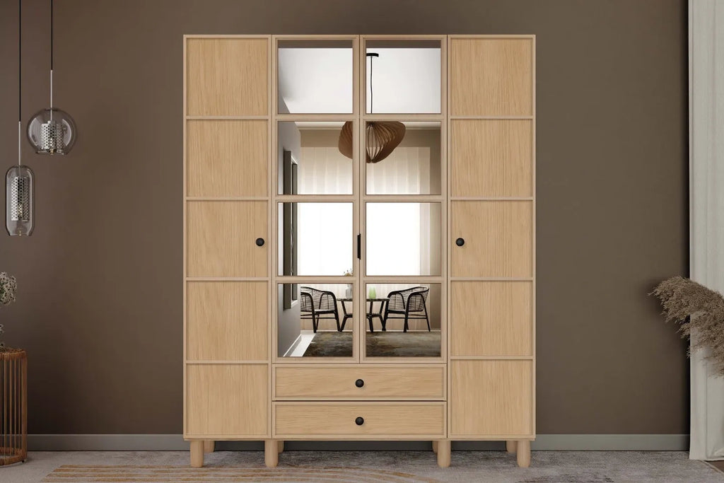 Misea 4 Kapılı MDF Gardırop