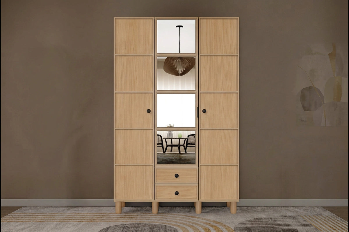 Misea 3 Kapılı MDF Gardırop